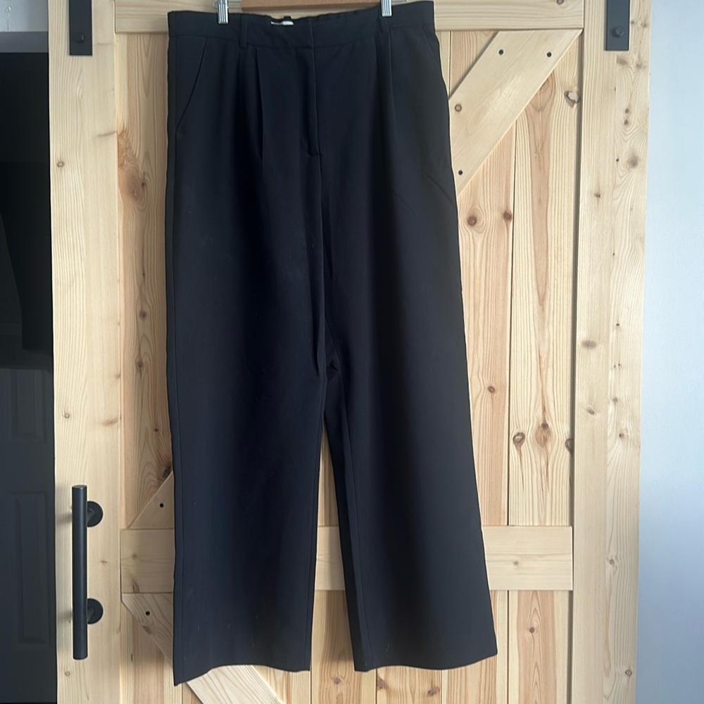 Abercrombie & Fitch Sloane Tailored & Pleated Black Pants Size 16L/33L